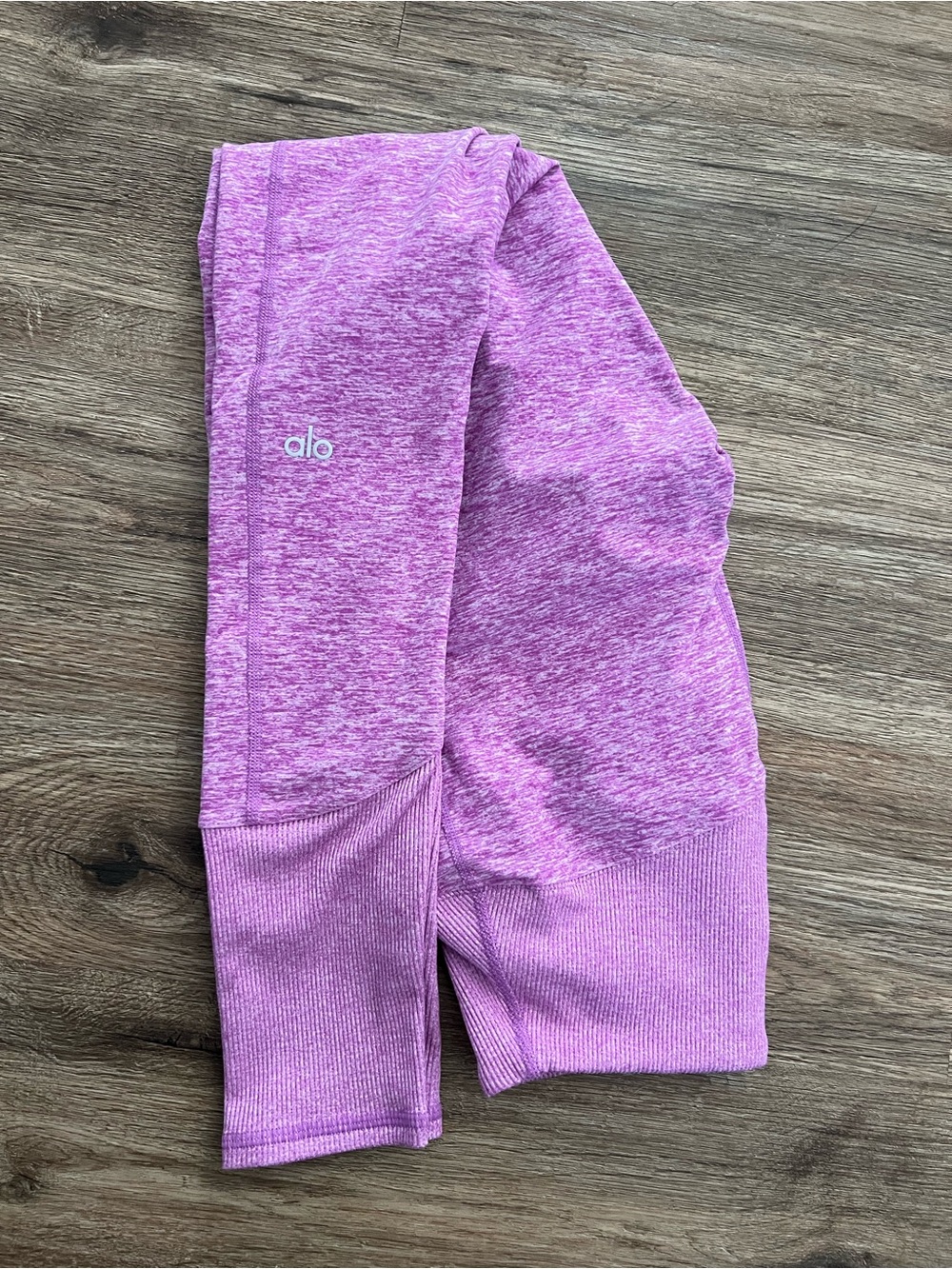 AlovYoga Alosoft Electric Violet Heather Leggings